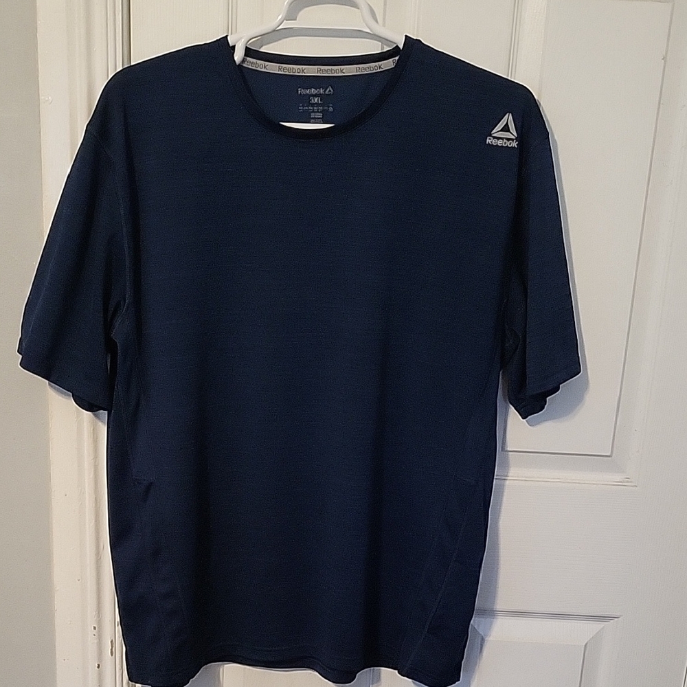 Reebok Men's Navy Blue Speedwick Performance  T-Shirt
